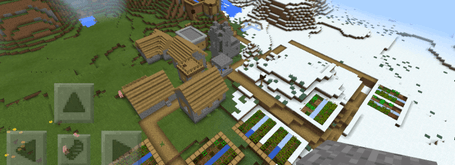 Деревня в снежных биомах