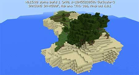Сид на остров в Minecraft PE