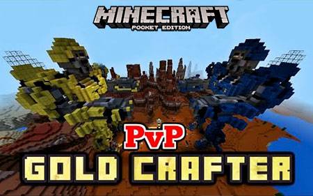 Карта Gold Crafter PvP Transformers для Minecraft PE