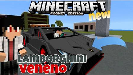 Мод Lamborghini Veneno для Minecraft PE