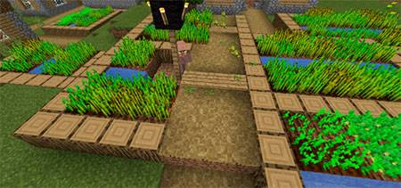Double Village At Spawn mcpe 6