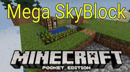 Карта Mega Skyblock для Minecraft PE