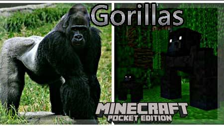 Мод Gorillas для Minecraft PE