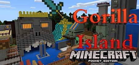 Карта Gorilla Island для Minecraft PE