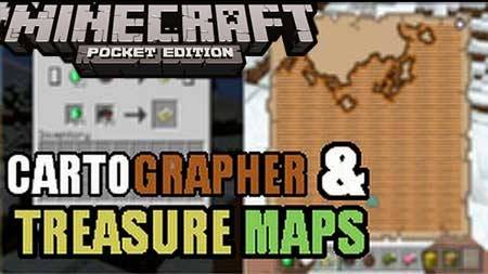 Мод More Treasure Map для Minecraft PE