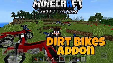 Мод Dirt Bikes для Minecraft PE
