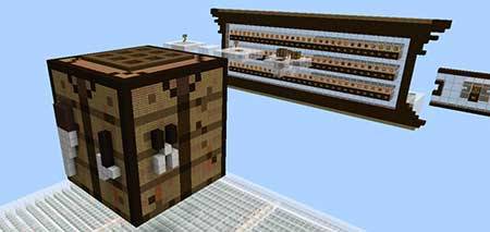 Giant Working Crafting Table mcpe 4