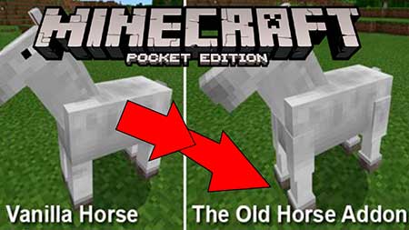 Мод The Old Horses для Minecraft PE
