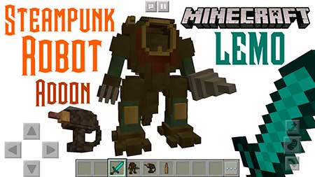 Мод Steampunk Robot для Minecraft PE