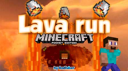 Карта Lava Run для Minecraft PE