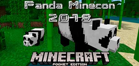 Мод Panda Minecon 2018 для Minecraft PE