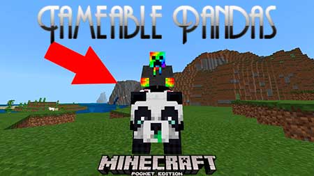 Мод Tameable Pandas для Minecraft PE