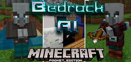 Мод Bedrock AI для Minecraft PE