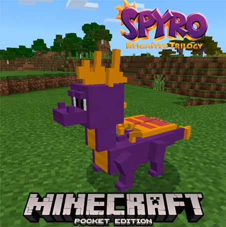 Мод Spyro The Dragon для Minecraft PE