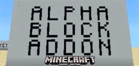 Мод AlphaBlocks для Minecraft PE