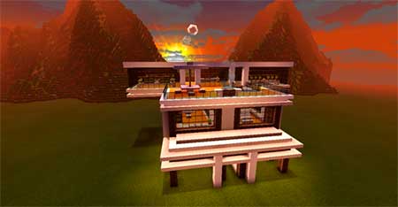 Create A House With A Function Command mcpe 1