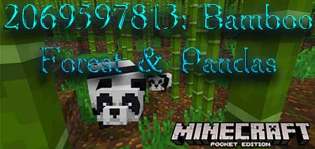 Сид 2069597813: Bamboo Forest & Pandas для Minecraft PE
