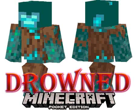 Скин Drowned для Minecraft PE