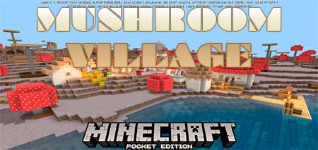 Карта Mushroom Village для Minecraft PE