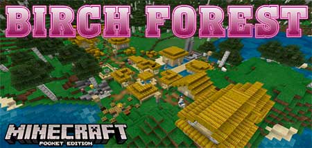Карта Birch Forest Village для Minecraft PE