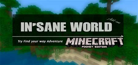 Мод Insane Worlds для Minecraft PE