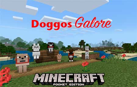 Мод Doggos Galore для Minecraft PE