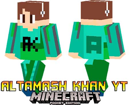 Скин Altamash Khan YT для Minecraft PE