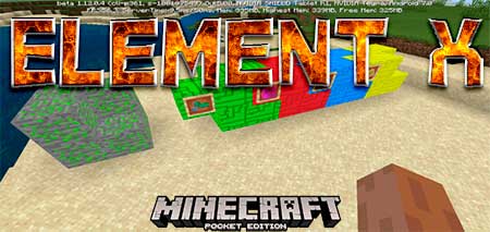 Мод Element X для Minecraft PE