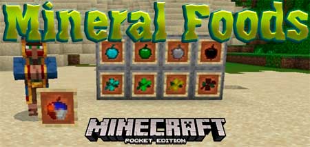 Мод Mineral Foods для Minecraft PE