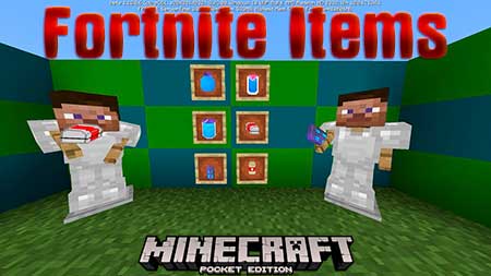 Мод Fortnite Items для Minecraft PE