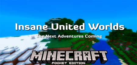 Мод Insane United Worlds для Minecraft PE