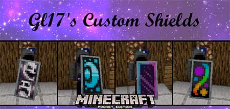 Мод Gl17’s Custom Shields 1 для Minecraft PE