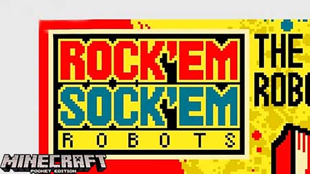 Карта Rock’ Em Sock’ Em Robots для Minecraft PE