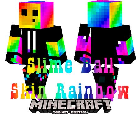 Скин Slime Ball Skin Rainbow для Minecraft PE