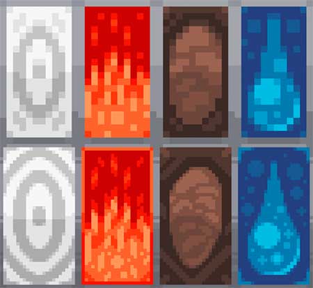 Gl17’s Custom Shields 2 – Elements mcpe 1