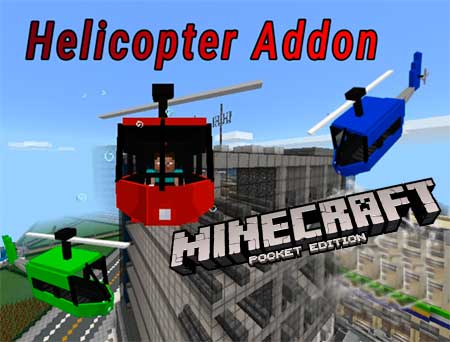 Мод Helicopter для Minecraft PE