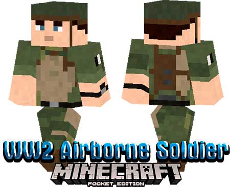 Скин WW2 Airborne Soldier для Minecraft PE