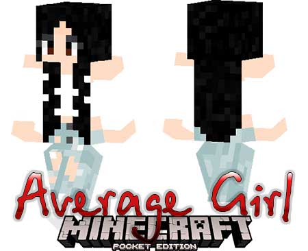 Скин Average Girl для Minecraft PE