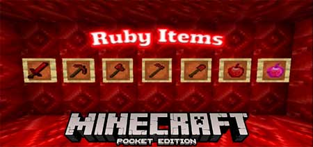 Мод Ruby Items для Minecraft PE