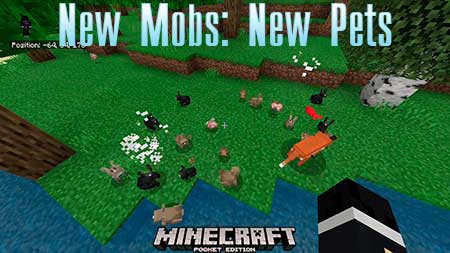 Мод New Mobs: New Pets для Minecraft PE