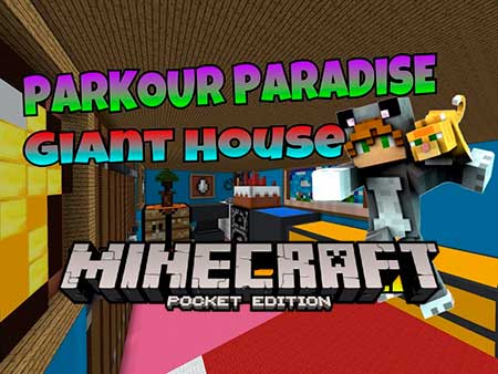 Карта Parkour Paradise: Giant House для Minecraft PE