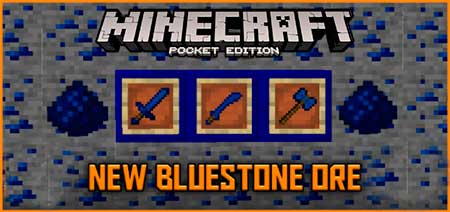 Мод Bluestone Ore для Minecraft PE