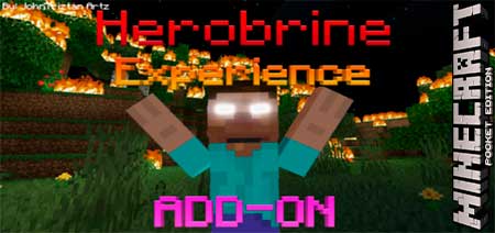 Мод Herobrine Experience для Minecraft PE