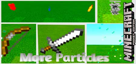 Мод More Particles для Minecraft PE