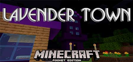 Карта Lavender Town для Minecraft PE