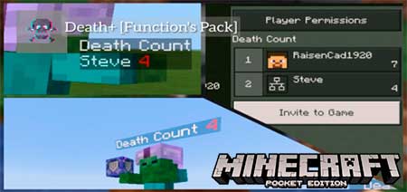Мод Death+ (Death Counter & Particles) для Minecraft PE