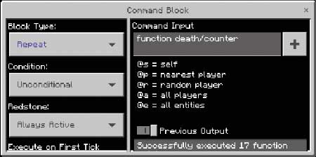 Death+ (Death Counter & Particles) mcpe 1