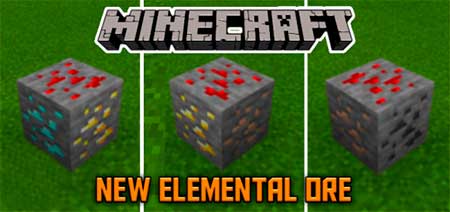 Мод Elemental Ore для Minecraft PE