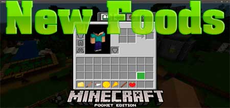 Мод New Foods для Minecraft PE