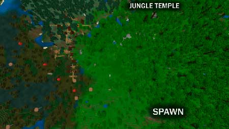 Village with both Swamp and Jungle Villagers Near! mcpe 1